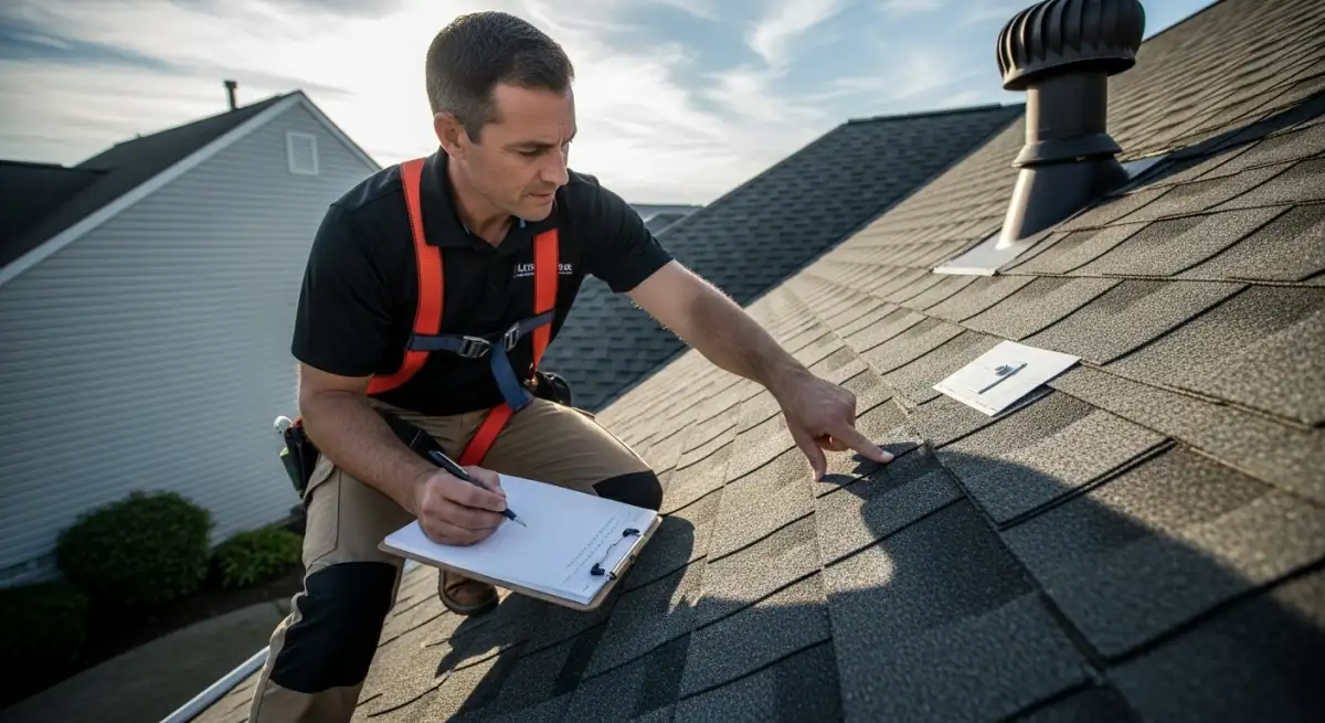 Professional roof inspection