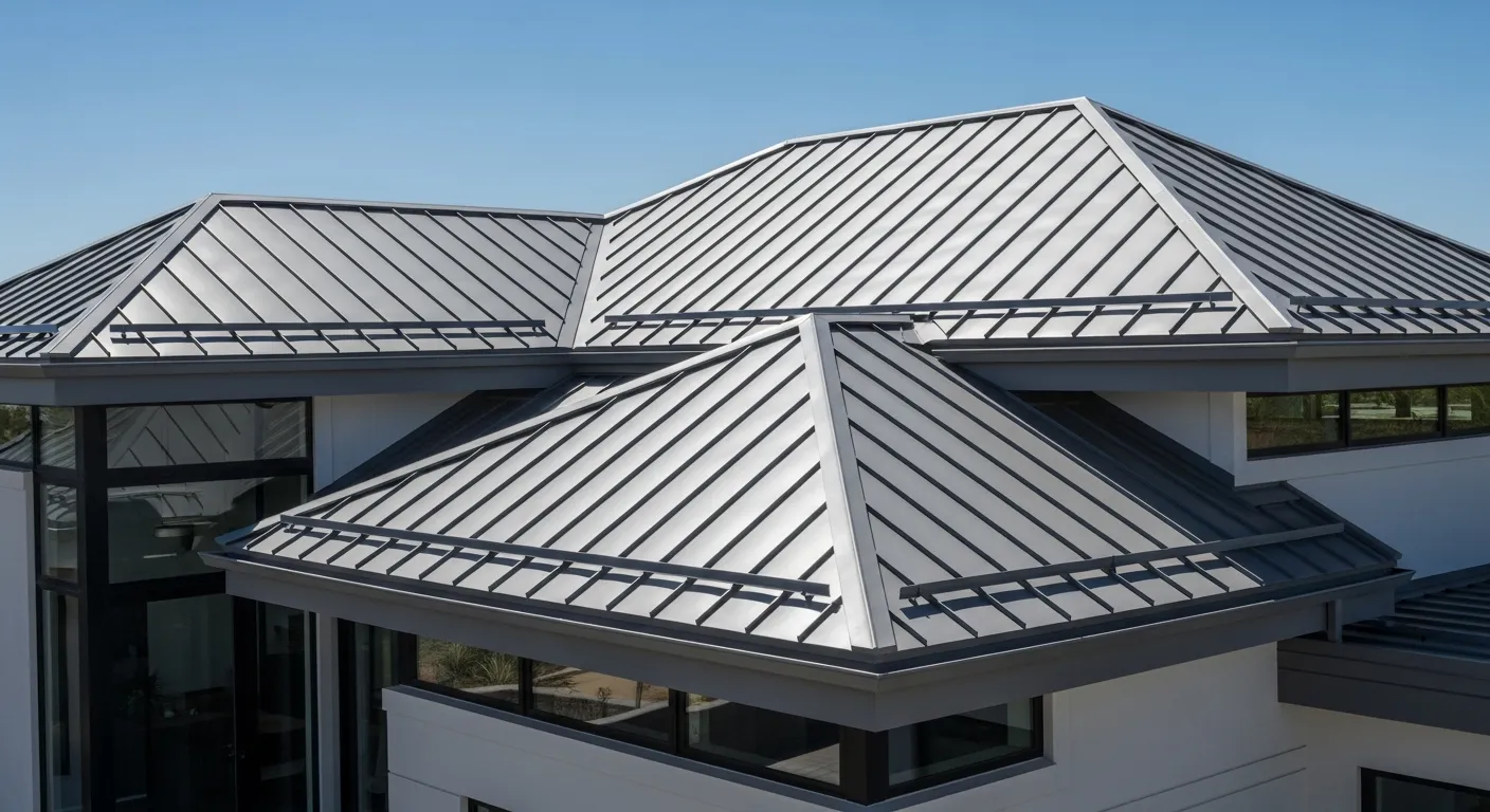 Standing seam metal roofing